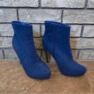 Anita Deep Blue Ankle Booties